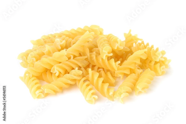 Obraz Pile of Fusilli pasta