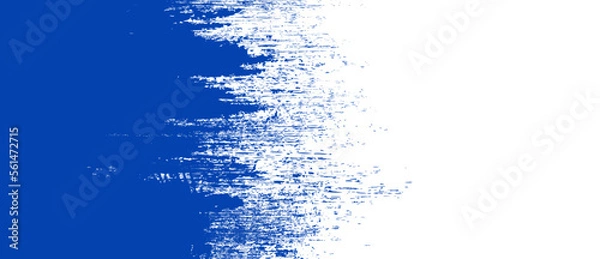 Obraz Navy blue brush stroke background. Blue ink splash on backdrop. Brush background for wallpaper, paint splatter template, dirt banner, watercolor design, dirty texture. Trendy brush background, vector