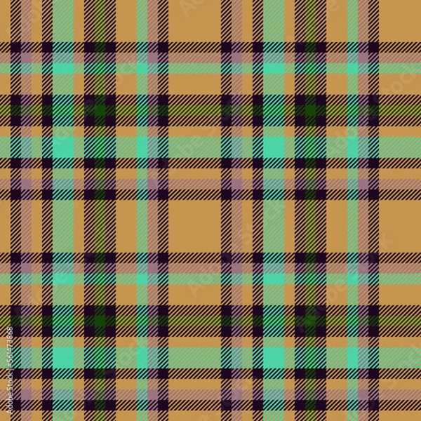 Fototapeta Fabric plaid tartan. Pattern seamless vector. Check texture background textile.