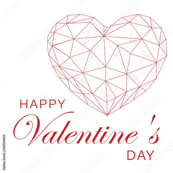 Obraz happy valentine day red