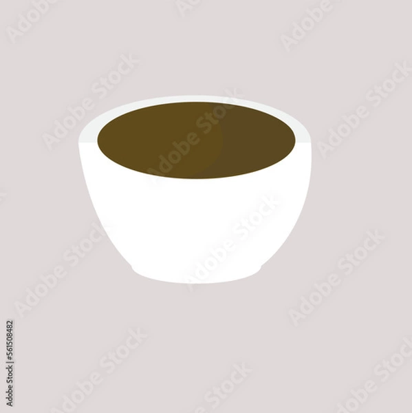 Obraz vector bowl containing soy sauce