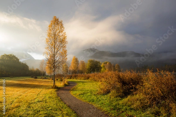 Obraz Spätherbst am Kochelsee