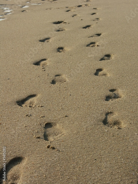 Obraz Set of two footprints in the sand