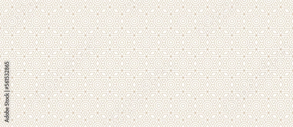 Fototapeta Jewish seamless pattern with six pointed stars from triangles and fragments and circles vector illustration