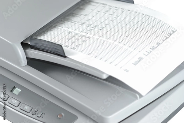 Obraz Scanner With Document