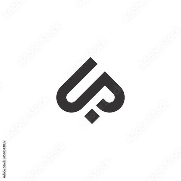 Obraz up spade logo design