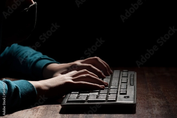 Obraz black information technology