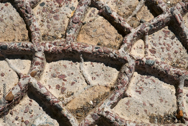Fototapeta concrete and stone textures at close range