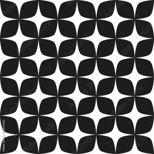 Fototapeta Seamless vector pattern. Floral modern design. Abstract seamtri background for print, fabric, web site.
