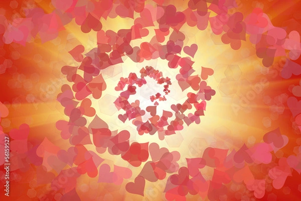Fototapeta abstract heart background