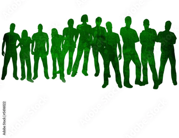 Fototapeta textures style of people silhouettes 