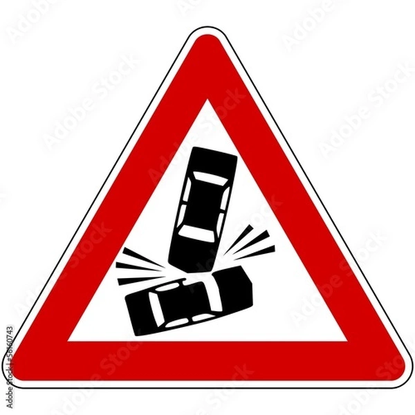 Obraz CARTELLO TRIANGOLO INCIDENTE