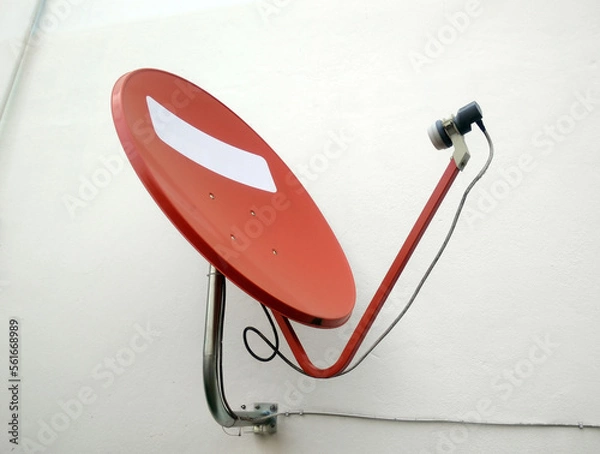 Fototapeta Red satellite dish