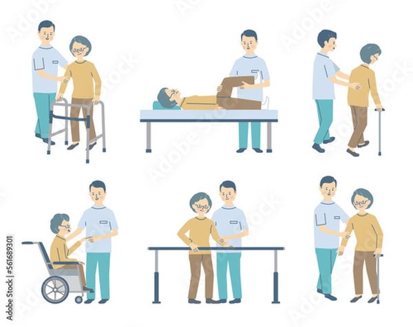 Fototapeta リハビリをする女性