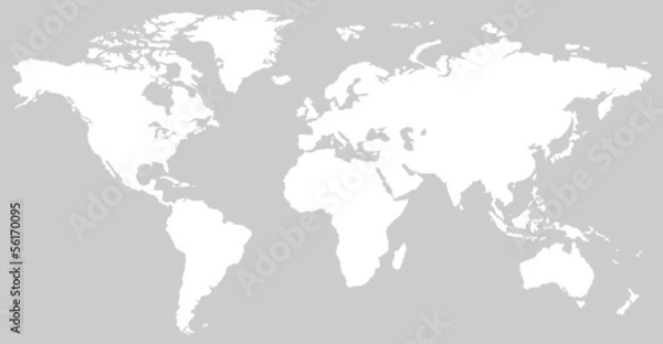 Obraz black and white vertical line pattern world map