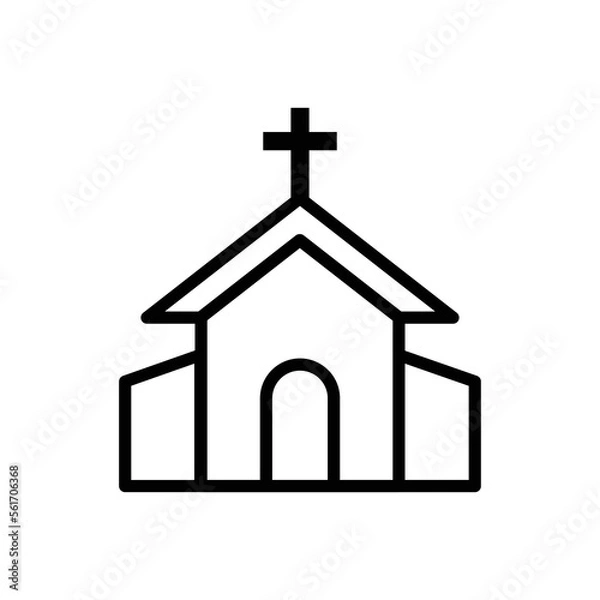 Obraz Church icon vector design template