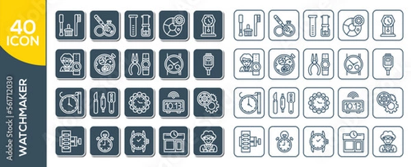 Obraz WATCHMAKER ICON SET DESIGN