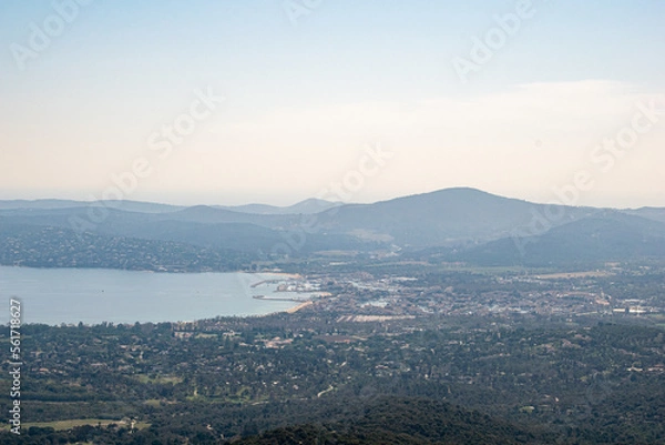 Obraz Mountain view cote dazure blue sky