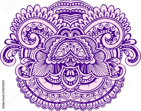 Obraz ornamental round lace Floral Pattern