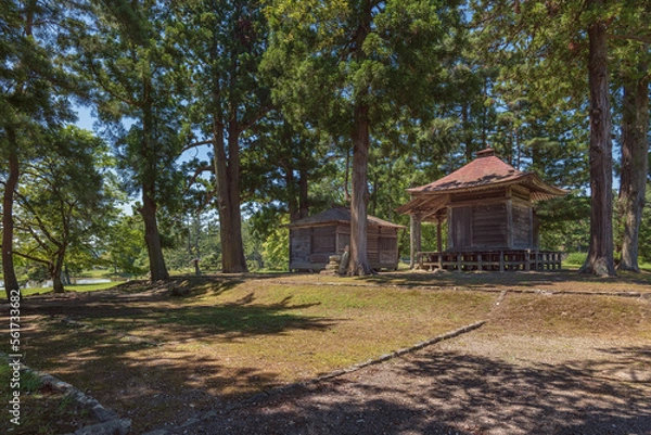 Fototapeta 岩手 観自在王院跡 阿弥陀堂