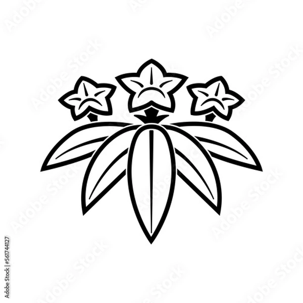 Fototapeta 竜胆紋 / 龍胆紋・蔭痩笹竜胆（かげやせささりんどう）