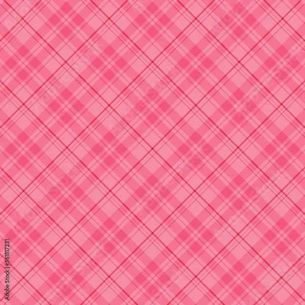 Obraz Pink Plaid Valentine Seamless Pattern