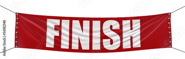 Fototapeta Finish Banner (clipping path included)