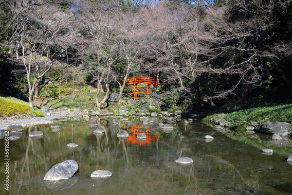 Obraz 小石川後楽園・通天橋・大堰川