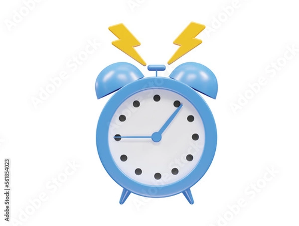 Fototapeta 3d rendering table watch vector illustration transparent 3d element 