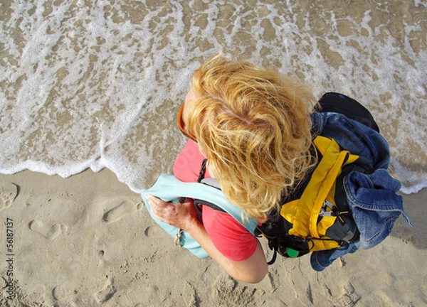 Obraz Wanderung am Strand