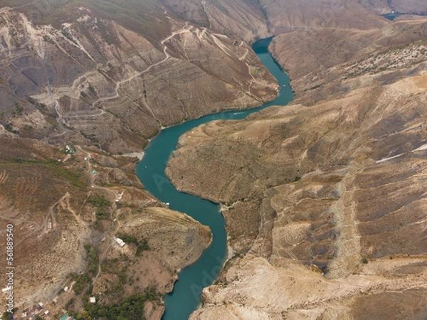 Obraz The Sulak Canyon is one of the deepest canyons in the world and the deepest in Europe.
