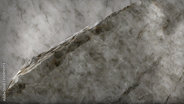 Obraz Grey rock background. Stone texture volume. Generative AI