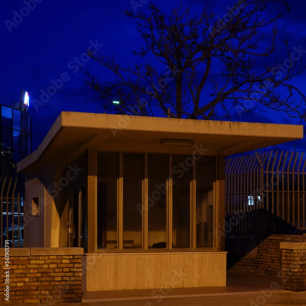 Obraz old office in night