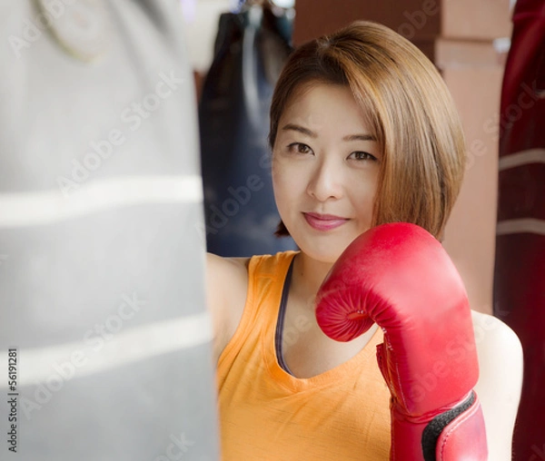 Obraz Lady boxer