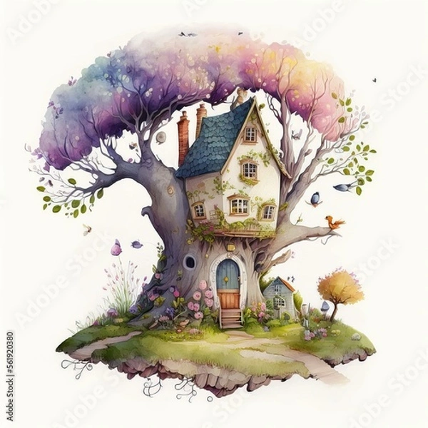 Fototapeta The treehouse.