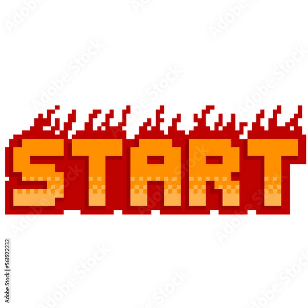 Obraz ドット絵　ゲーム風スタート