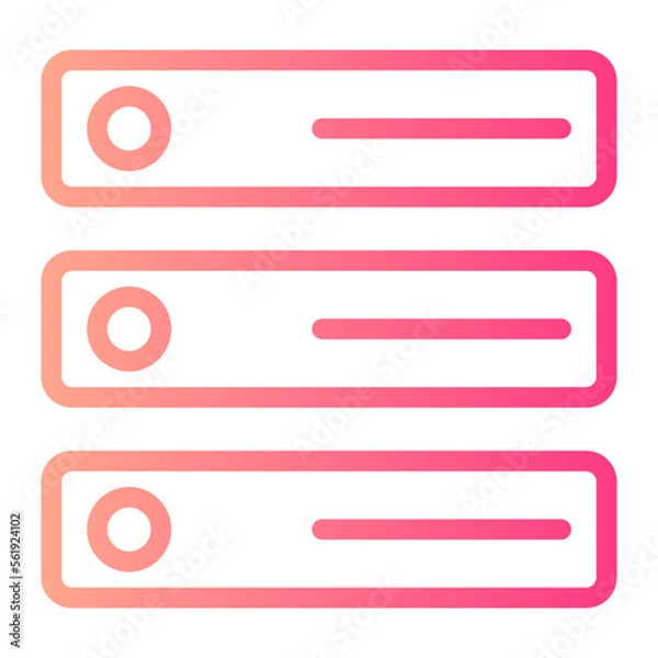 Fototapeta server gradient icon