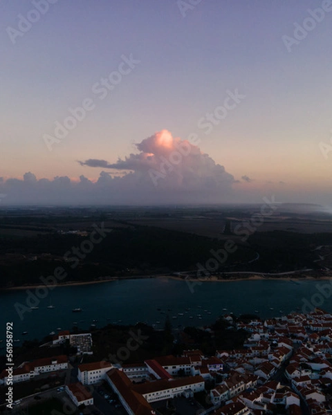 Obraz sunset over the river