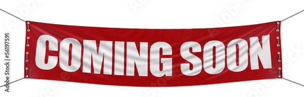 Obraz “Coming soon” banner  (clipping path included)