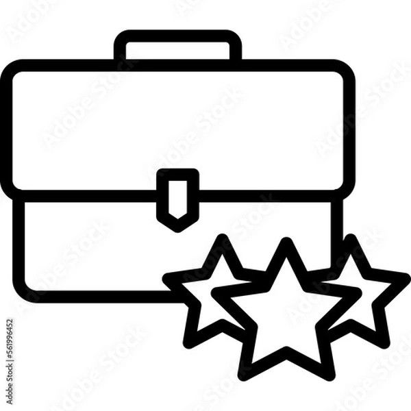 Fototapeta Briefcase, career Vector Icon
