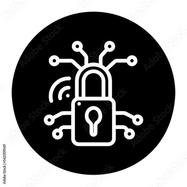 Fototapeta smart lock icon
