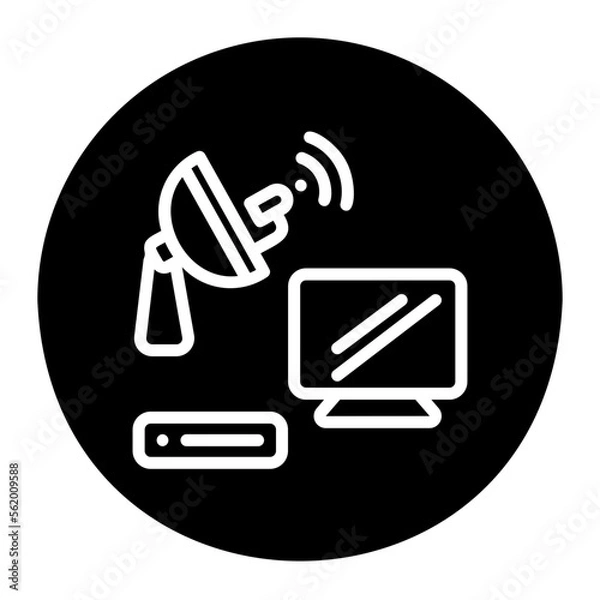 Obraz tv satelite icon