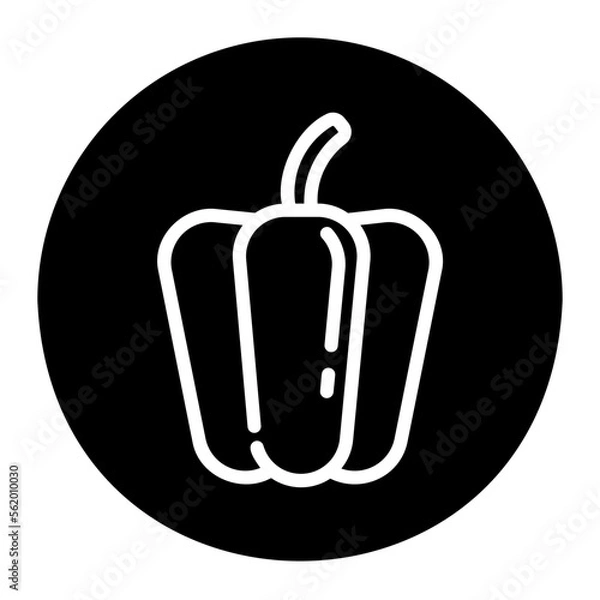 Obraz bell pepper icon