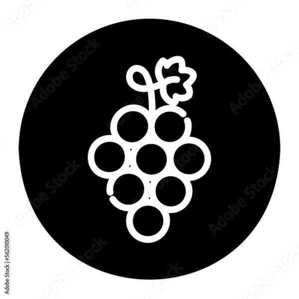 Fototapeta grape icon