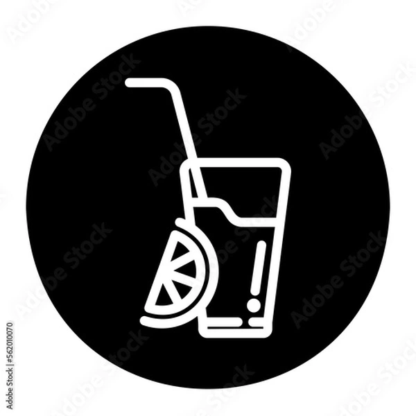 Obraz orange juice icon