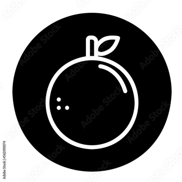 Fototapeta orange icon