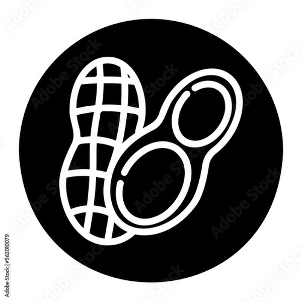 Fototapeta peanut icon