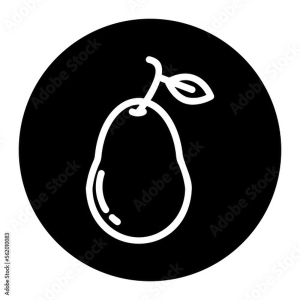 Fototapeta pear icon
