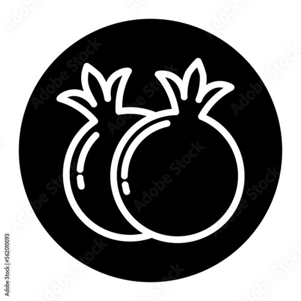 Obraz pomegranate icon