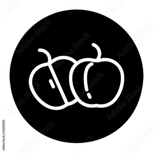 Fototapeta apple icon